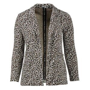 Dex Leopard Print Open Cardigan Jacket, Sz XS/S​​​​​​​